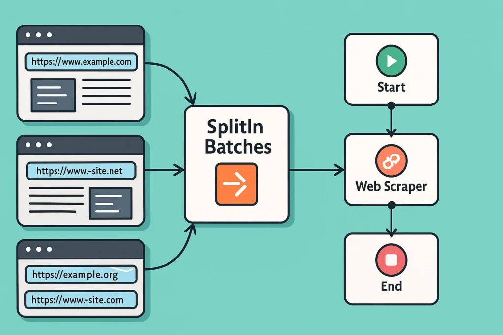 n8n split in batches